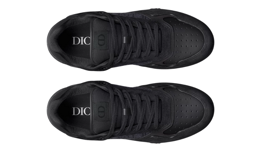Dior B27 Uptown Low-Top Sneaker "Black Suede, Black Smooth"