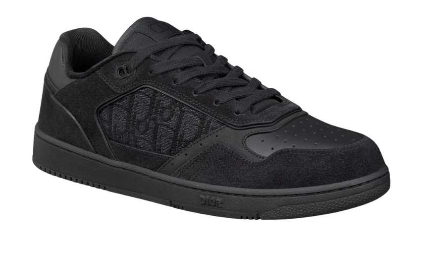 Dior B27 Uptown Low-Top Sneaker "Black Suede, Black Smooth"