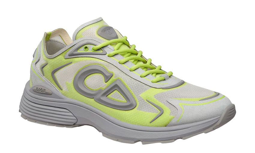 Dior B30 Countdown Tech Sneaker "Gray and Green"