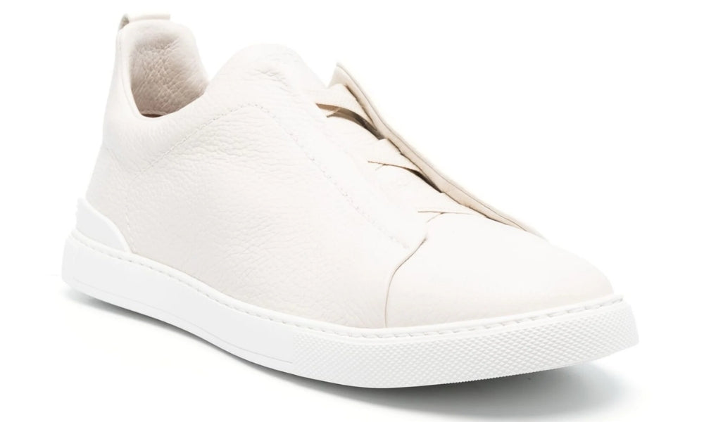 Zegna Triple Stich leather sneakers "White"