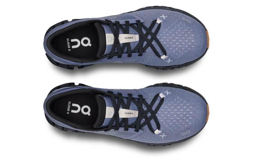 On Cloud X 4 "Feather | Black"