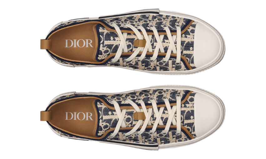 Dior B23 League Low-Top Sneaker "Blue and Beige"