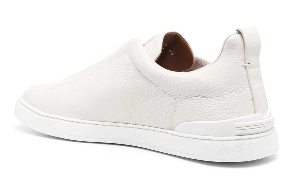Zegna Triple Stich leather sneakers "White"
