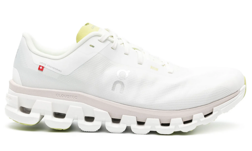 On Running Cloudflow 4 "white/Sand Beige/Lime Green"