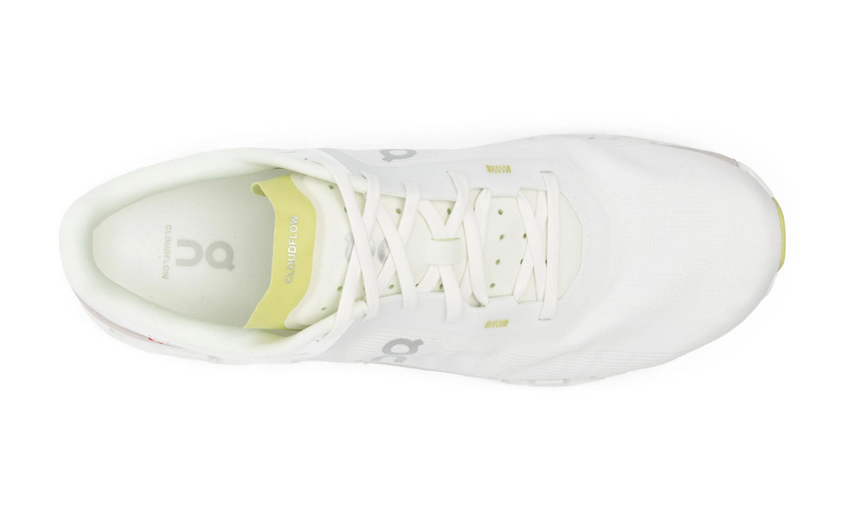 On Running Cloudflow 4 "white/Sand Beige/Lime Green"
