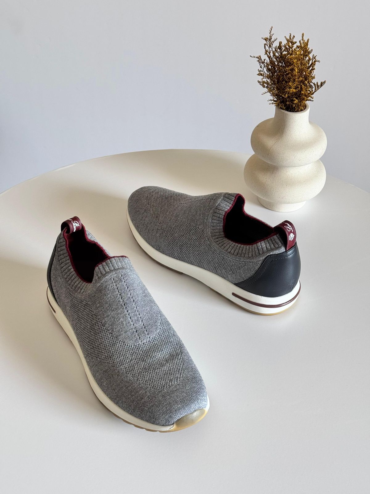 360 LP Flexy Walk Sneaker Microfibre Solid Flannel Gray | Loro Piana